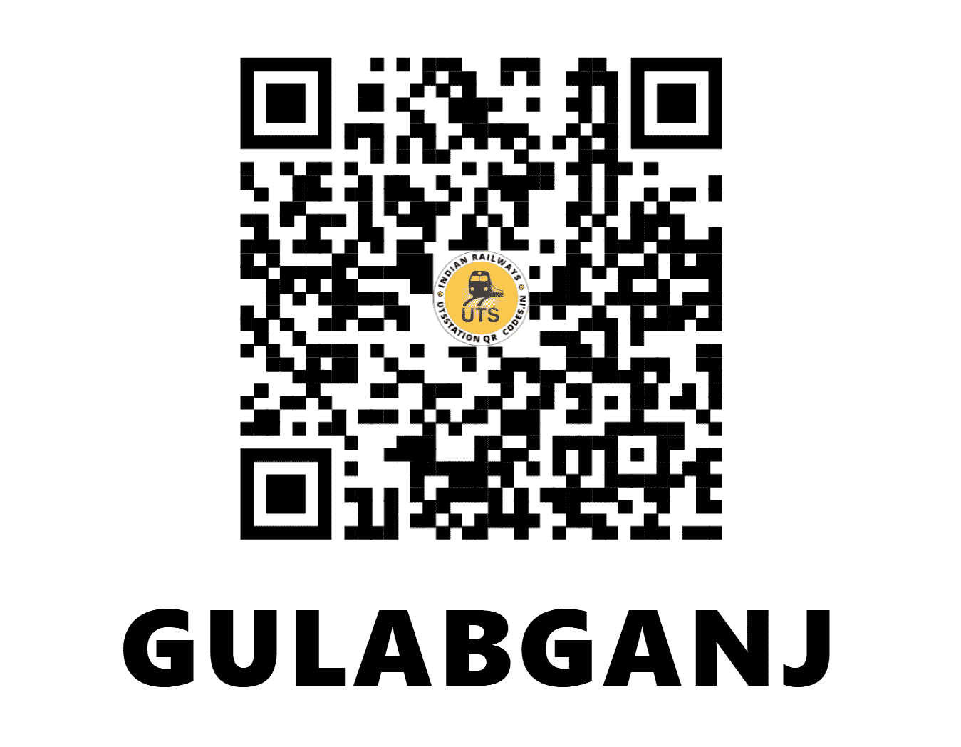 UTS QR Code for GULABGANJ - GLG (WC - MADHYA PRADESH)